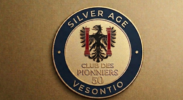 Médaille commémorative Silver Age Vesontio — Club des 50 Pionniers